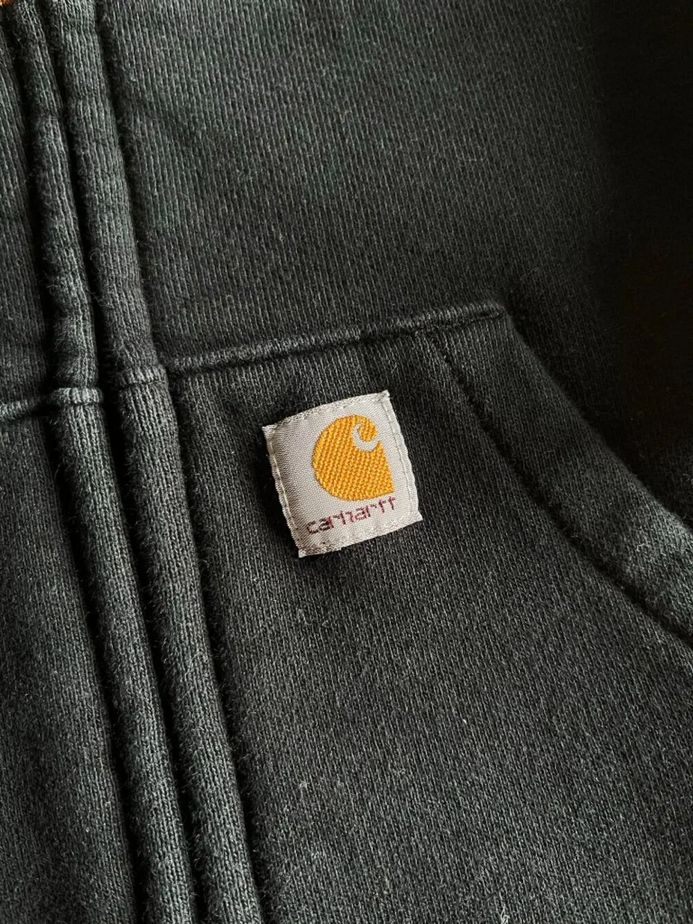 Carhartt black lettering hoodie 9m